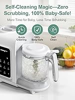 Vista 13 de MOMYEASY Máquina de alimentos para bebés, procesador multifunción, molinillo picador, vaporizador de alimentos para bebés y licuadora de puré