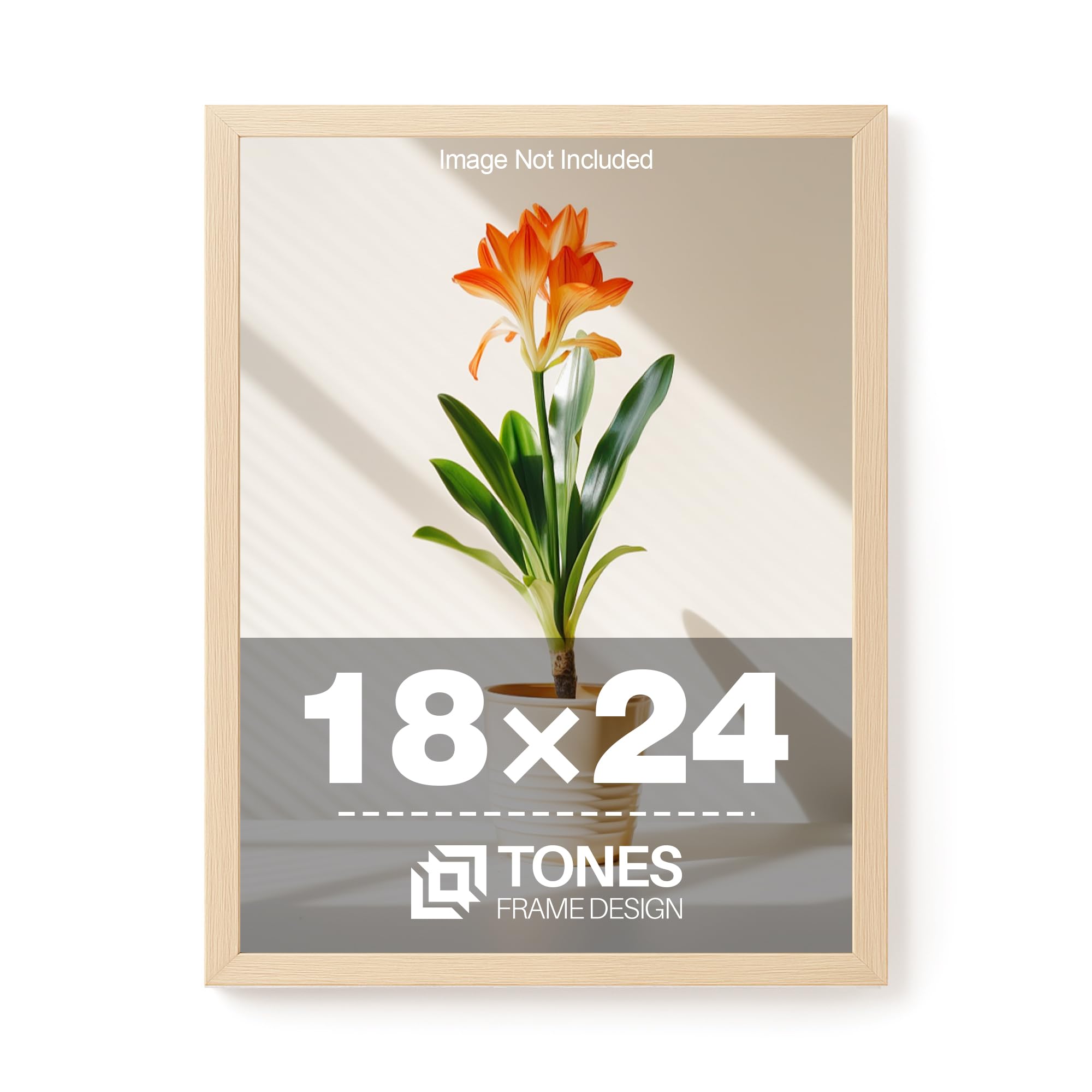 TONES FRAME DESIGN Natural Wood Veneer 18x24