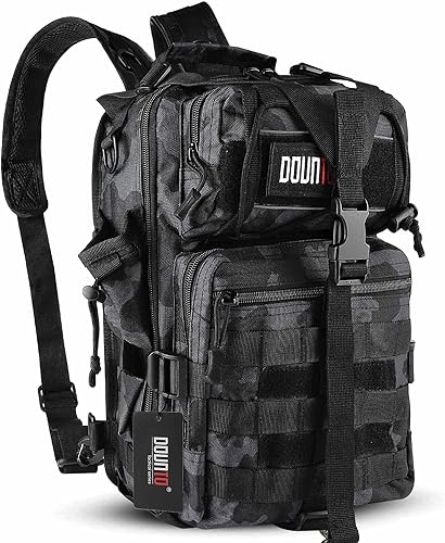 Mochila táctica mediana EDC DayPack Militar Molle Mochilas Mochila al aire libre Mochila para Pesca Caza Camping, MARRÓN (BROWN CAMO), Mochila