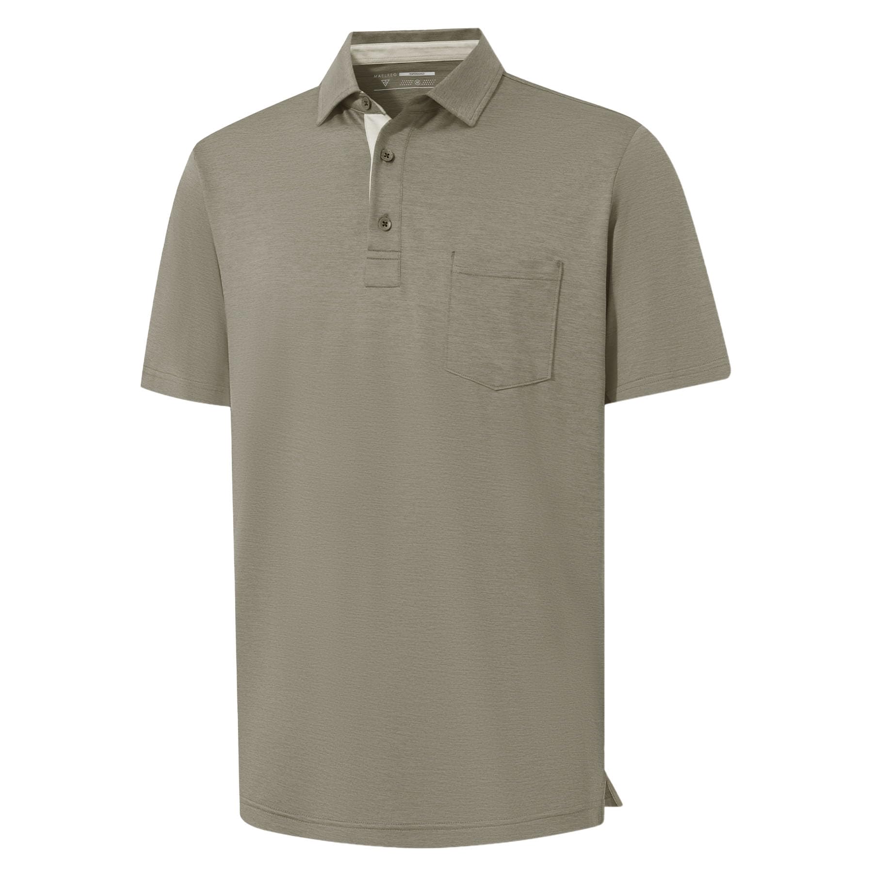 Golf Shirts for Men Dry Fit Performance Lightweight Heather Contrast Collar Mens Polo Shi…