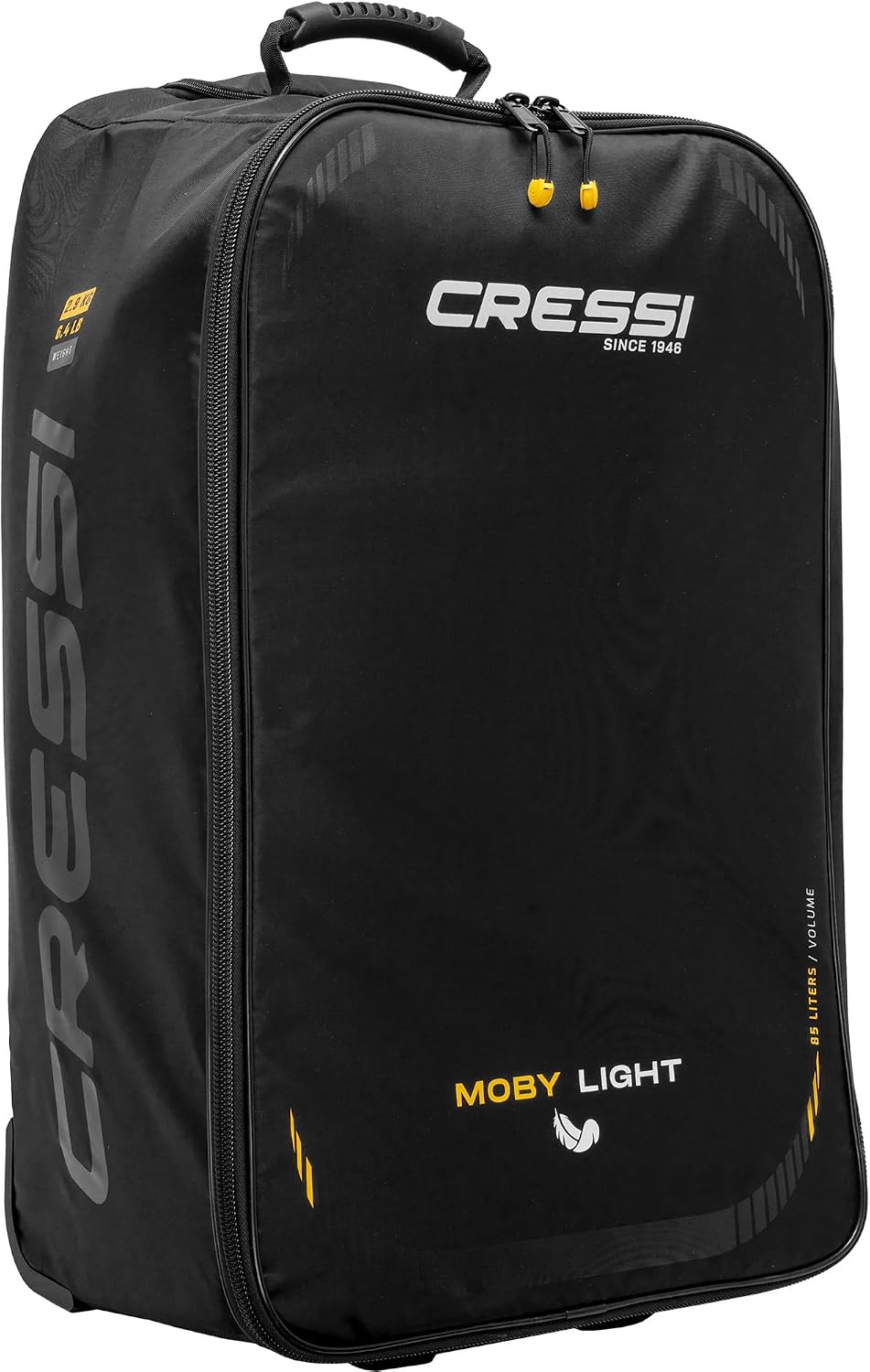 Cressi Wheeled Luggage Bag for Scuba Diving and Water Sports Gear– Lightweight and Strong - Moby Light – Designed in Italy