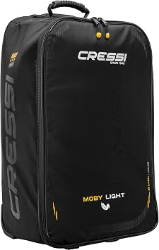 Cressi Wheeled Luggage Bag for Scuba Diving and Water Sports Gear Lightweight and Strong - Moby Light Designed in Italy