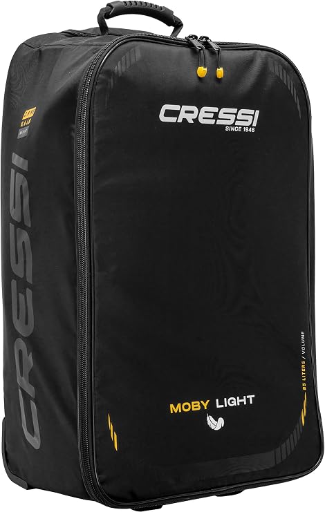 Cressi Wheeled Luggage Bag for Scuba Diving and Water Sports Gear Lightweight and Strong - Moby Light Designed in Italy