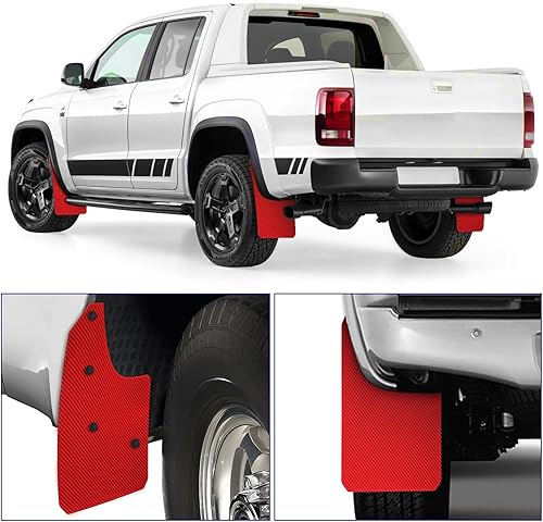 Miniatura 2 de Aletas universales para barro con efecto de fibra de carbono, protectores contra salpicaduras, guardabarros, guardabarros, guardabarros,