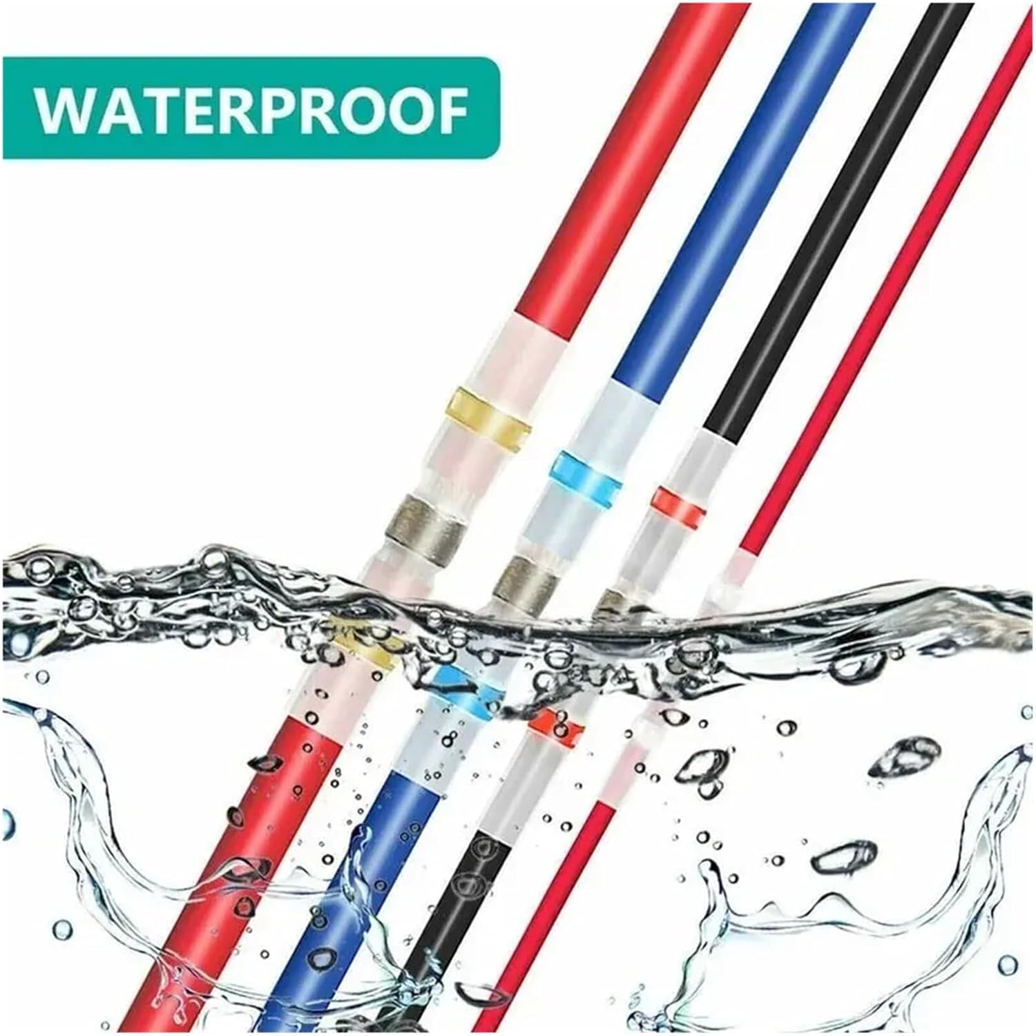 Solder Seal Wire Connectors 50/300/400/800PCS Solder Tube Set Wiring Terminals(300PCs)