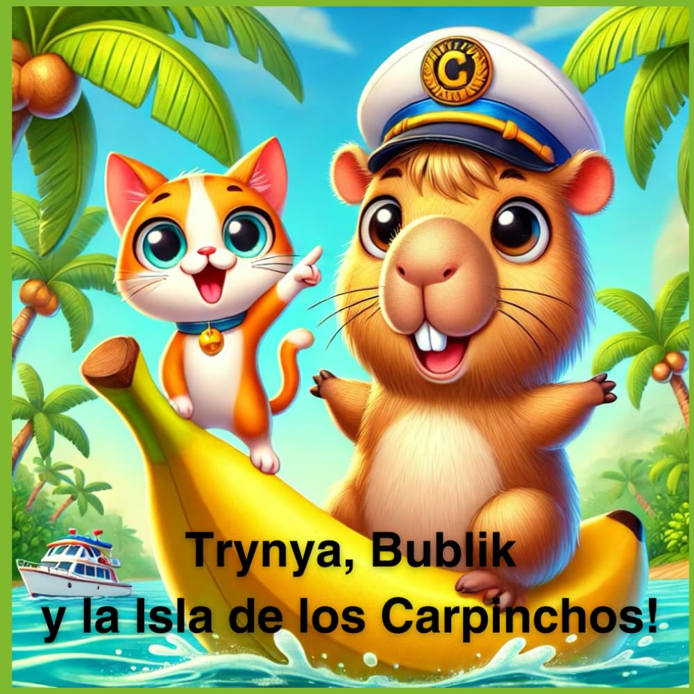 Trynya, Bublik y la Isla de los Carpinchos!: Una historia divertida de capibaras, gatitos y locuras en la isla