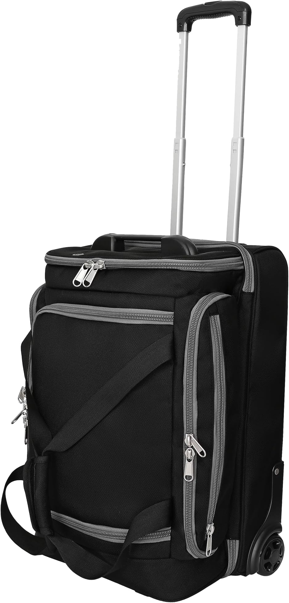 Fila 22" Lightweight Carry On Rolling Duffel Bag, Black