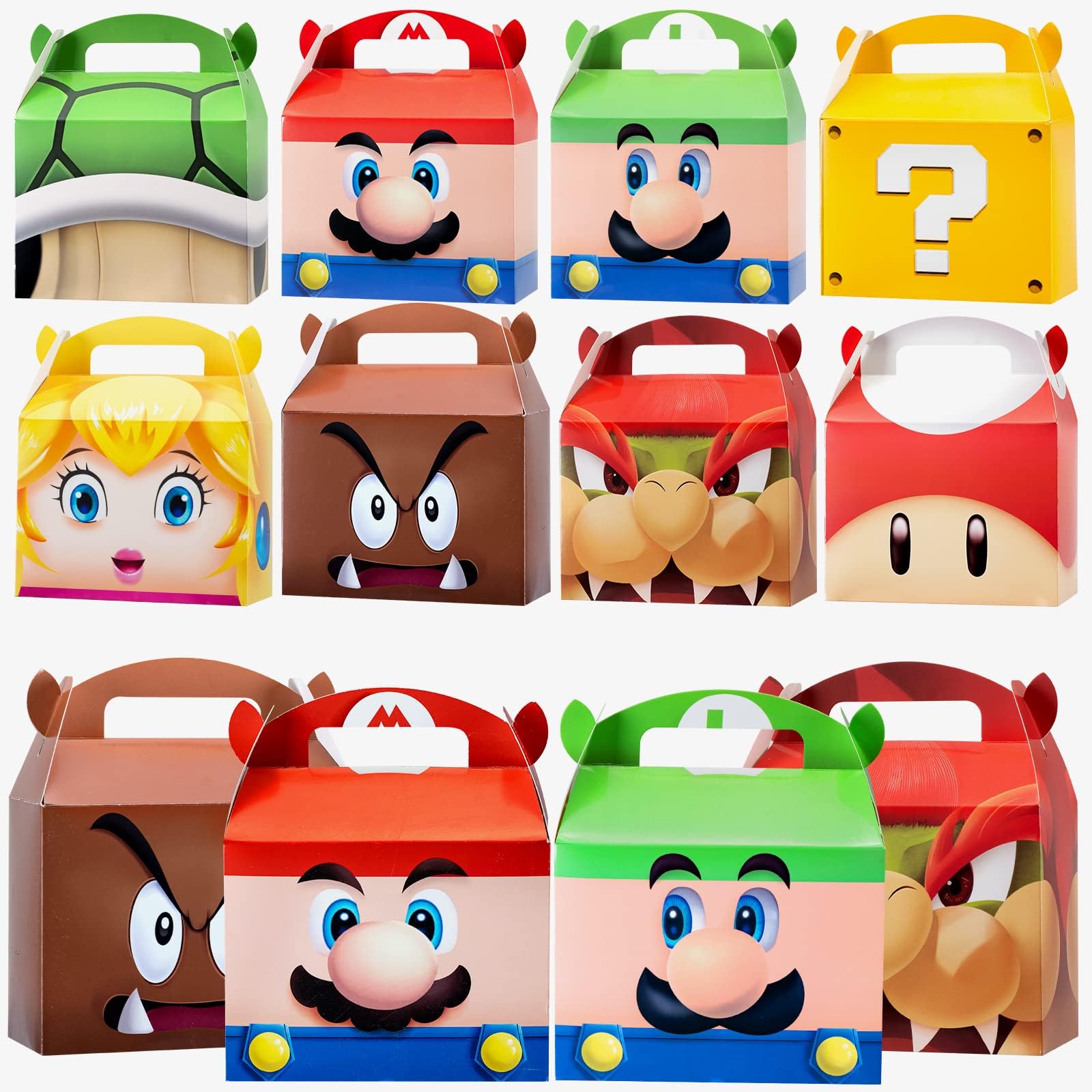 Birthday Party Supplies,24Pcs Gift Boxes,Game Party favors,Best for Fill Up the Birthday Gift Bags（8 Style）