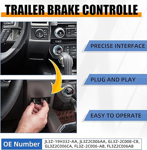Miniatura 4 de Kit de módulo de controlador de freno de remolque compatible con Ford F150 2015 2016 2017 2018 2019 2020 JL3Z2C006AA FL3Z2C006AA FL3Z-19H332-AA