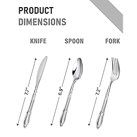 Nervure 150PCS Silver Plastic Silverware - Heavy Duty Disposable Cutlery Set, Luxury Silver Plastic Utensils include 50Pcs Forks, 50Pcs Spoons, 50pcs Knives Perfect for Wedding, Party, Daily Use