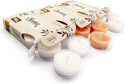 Miniatura 9 de Shortie's Candle Company Fall Premium Tealight Candles Paquete de 3 (18 velas de té altamente perfumadas) – Soufflé de calabaza, pastel de nuez