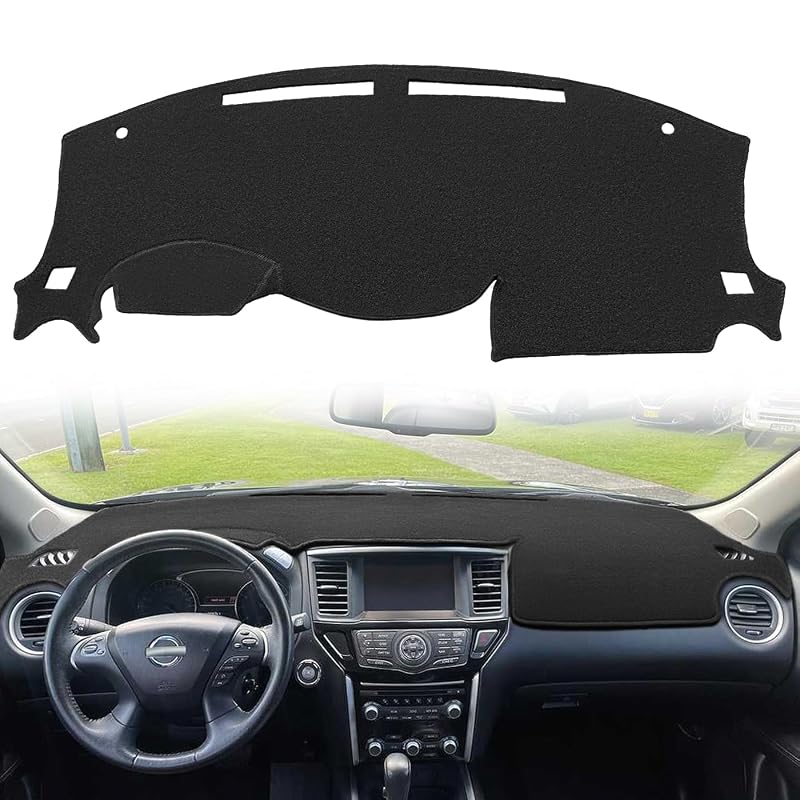 Capa para painel sob medida Nissan Pathfinder preta F157 Fcovergurus