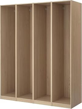 ProTuning PAX 4 wardrobe frames, white stained oak, 200x58x201 cm
