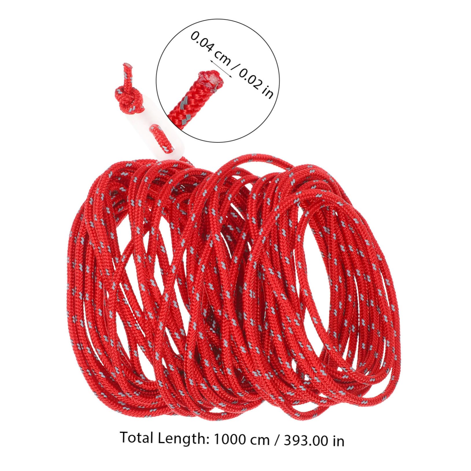 TOYANDONA 4pcs Reflective Camping Rope Portable Adjustable Tent Cord with Storage Bag Durable Nylon Windproof Rope for Outdoor Activities Hiking and Climbing