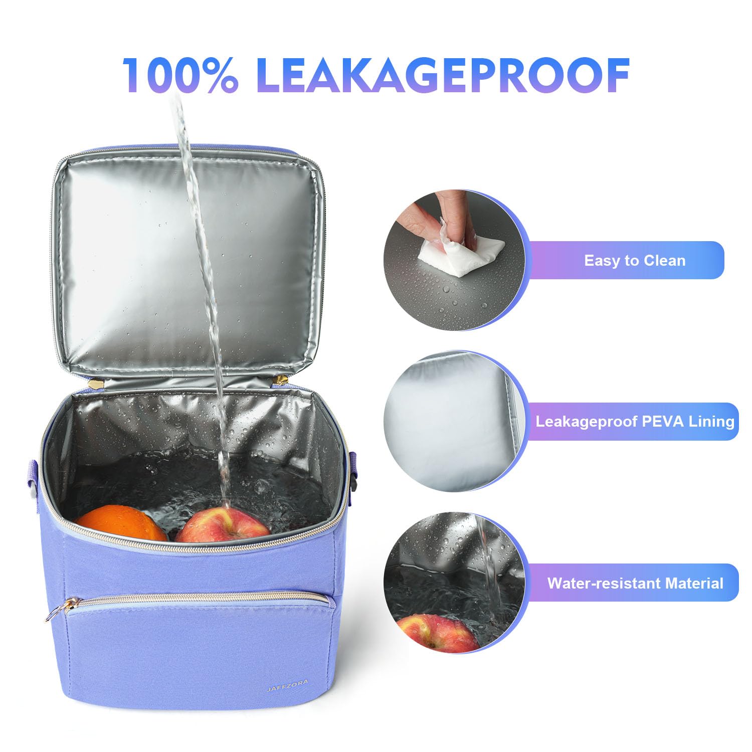 Jaffzora Breastmilk Cooler Bag with Ice Pack, Insulated Baby Bottle Tote Bags Fits 6 Baby Bottles Up to 9 Ounce - Image 3