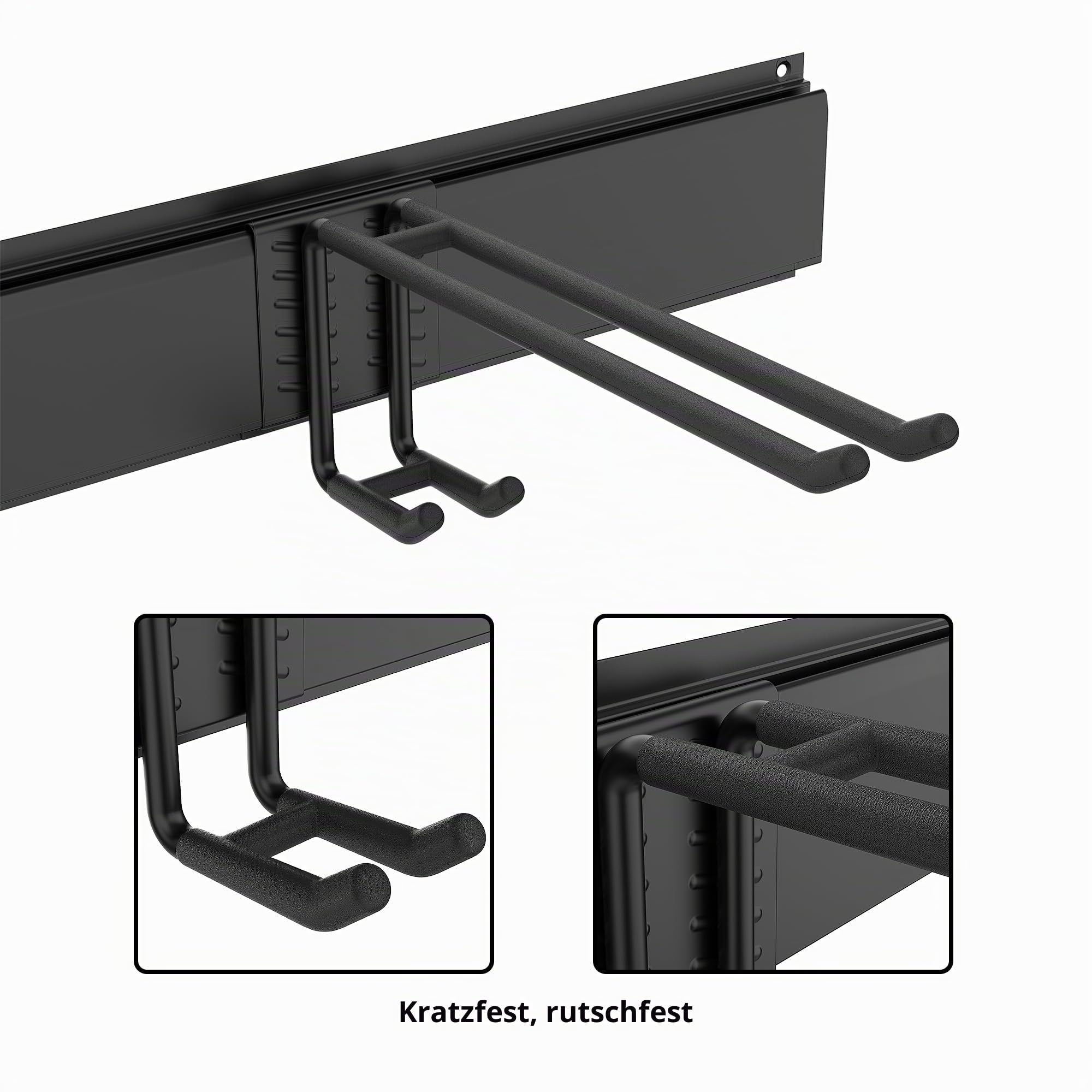 Ultrawall Skiträger, Wandmontage, Ski-Aufbewahrung für Garage, Aufbewahrungssystem, 10 Paar Skierhalter für Zuhause, Schuppen, hält bis zu 136 kg