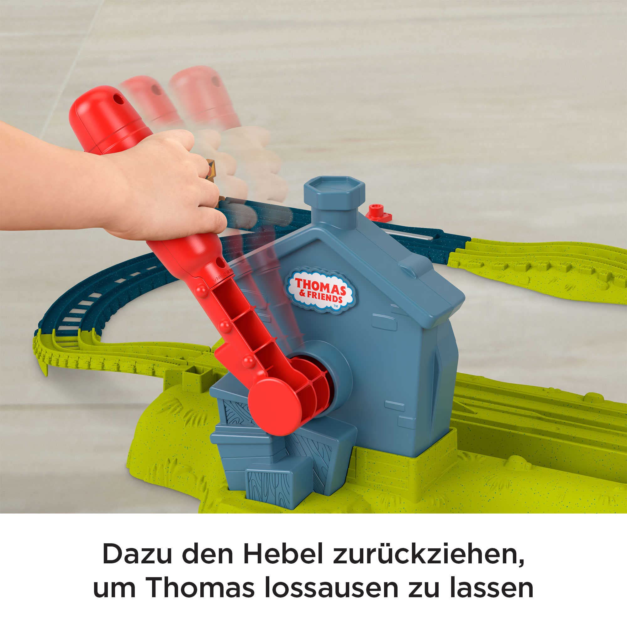 Thomas & Friends Price HMB93 - Thomas & Friends Looping-Betriebshof, batteriebetriebenes Lok- und Schienenset, Spielzeug für Kinder ab 3 Jahren