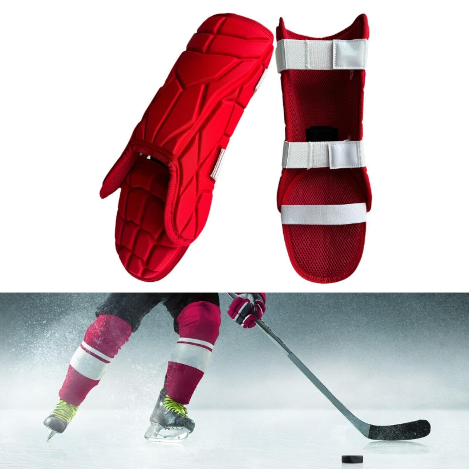 Protège-jambes de Baseball, Protection réglable pour adolescents, équipement d'entraînement polyvalent, protège-tibia de sport, Protection du tibia, Rouge