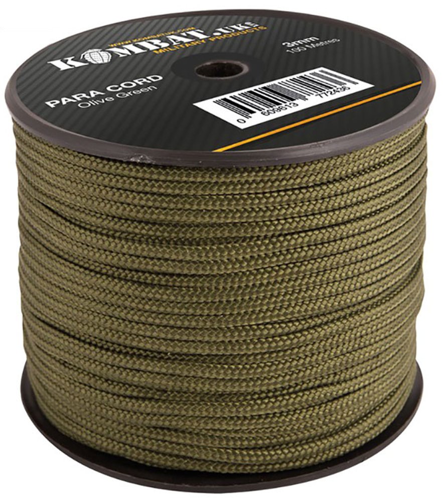 Wanghui Black,Green Tactical Army Military Nylon Paracord Rope Bivie Reel Para Cord 100M New
