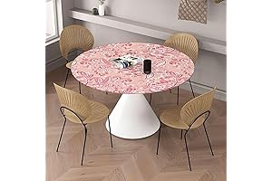 Circular Table Cover, Romantic Pastel Bouquet