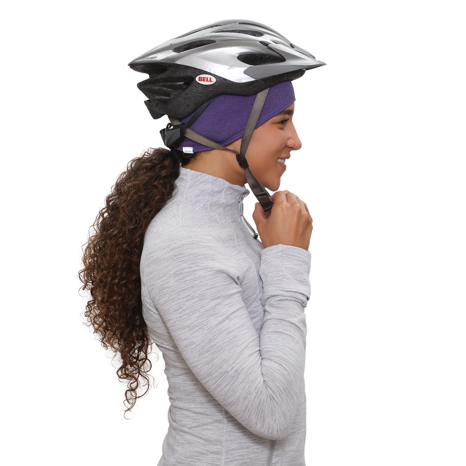 TrailHeads Tempo Running Headband | Ear Protection | Moisture Wicking Headband (heather purple)