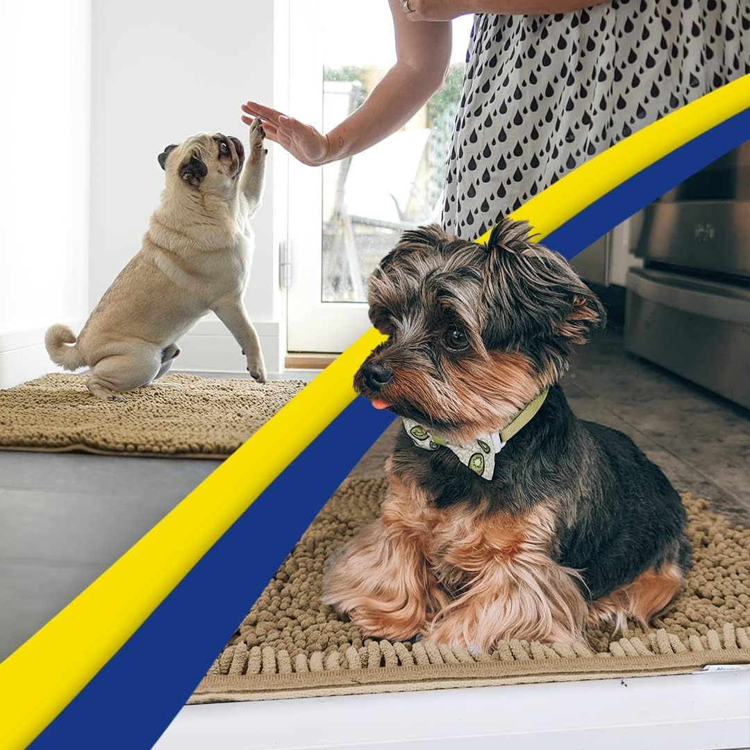 Muddy Mat® | Zerbino super assorbente per interni, tappeto in microfibra a rapido asciugatura per ingresso, zerbino antiscivolo per porta anteriore, tappeti per ingresso, tappeto lavabile in lavatrice