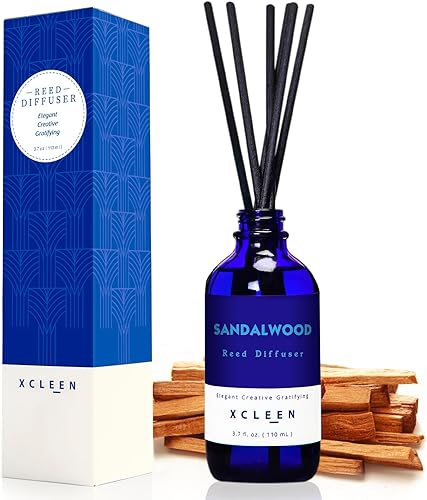 Juego de difusor de varillas con palos, difusor de aceite perfumado de sándalo para baño, ambientadores de habitación, fragancia para el hogar,