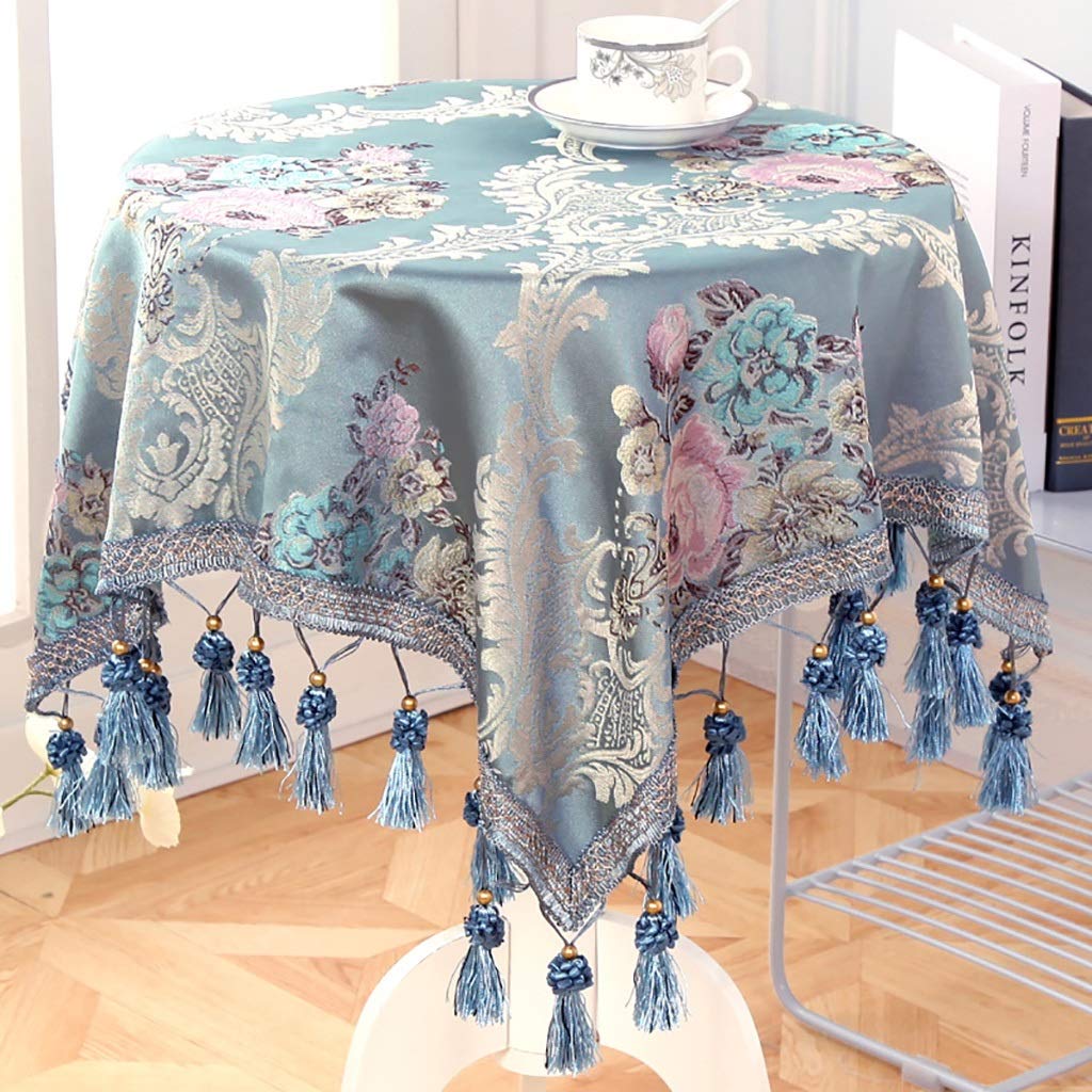 Grande nappe ronde ménage rectangle pour table de salon