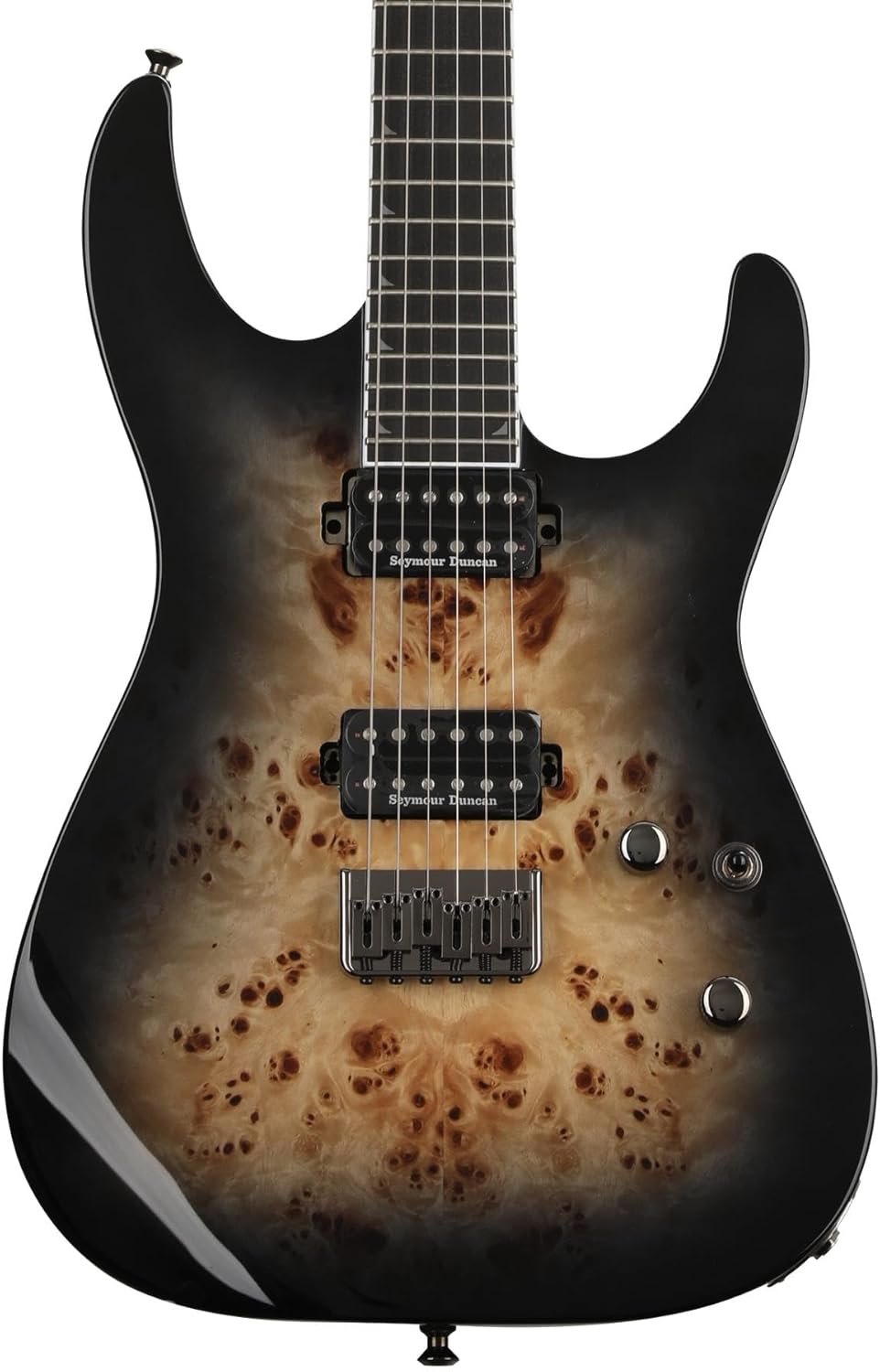 Jackson Pro Series Soloist SL2P MAH HT Electric Guitar – Transparent Black Burst