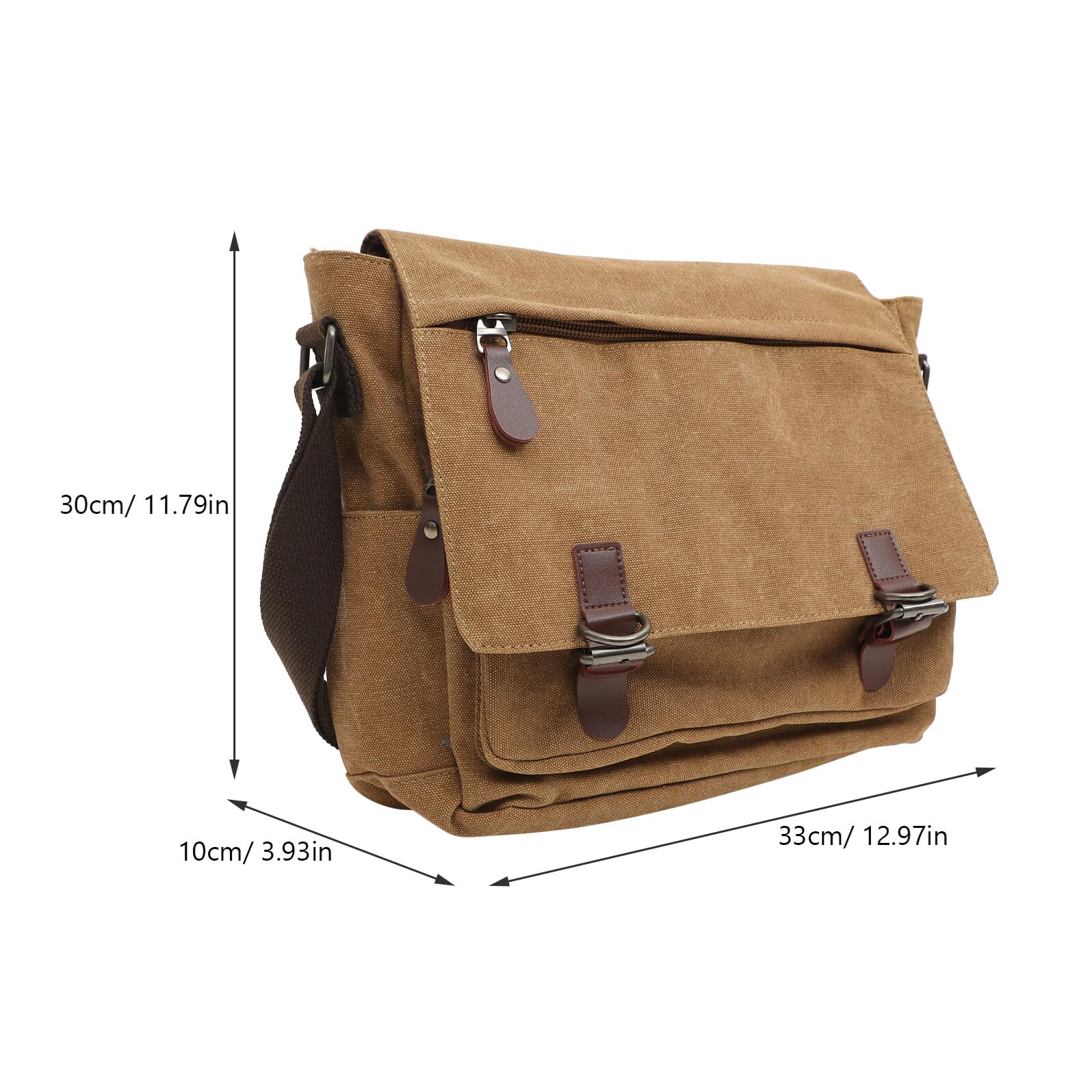 Didiseaon Bolso Bandolera para Hombre y Mujer Bolso Cruzado de Lona Casual Compacto y Ligero para Escuela y Uso Diario Resistente y Versátil
