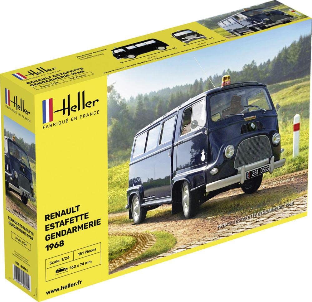 Heller 1:24 - Renault Estafette Gendarmerie, Grey