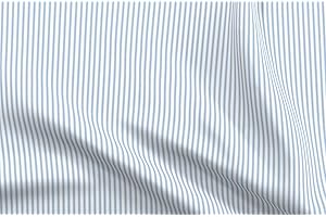Blue White Stripes Ticking Cottage Chic French Country Fabric