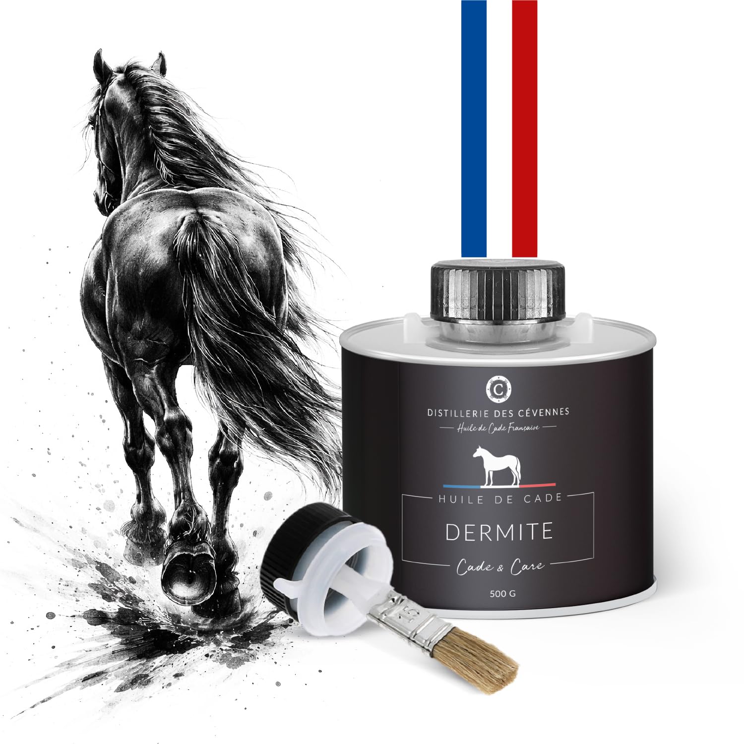 Distillerie des Cévennes Aceite de cade para Tratar la Dermatitis de los Caballos: Cad'ermite - 500g