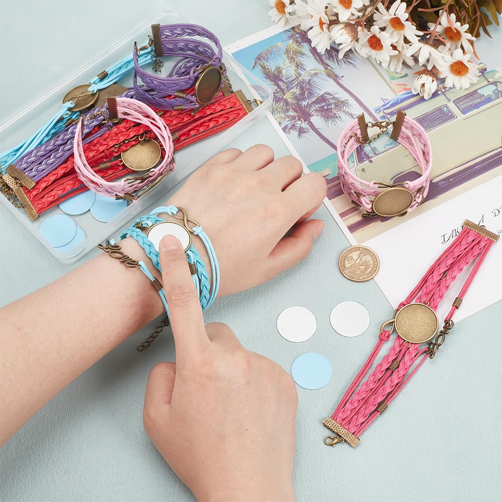 PH PandaHall 4 sets 2 stijlen sublimatie armbanden warmteoverdracht