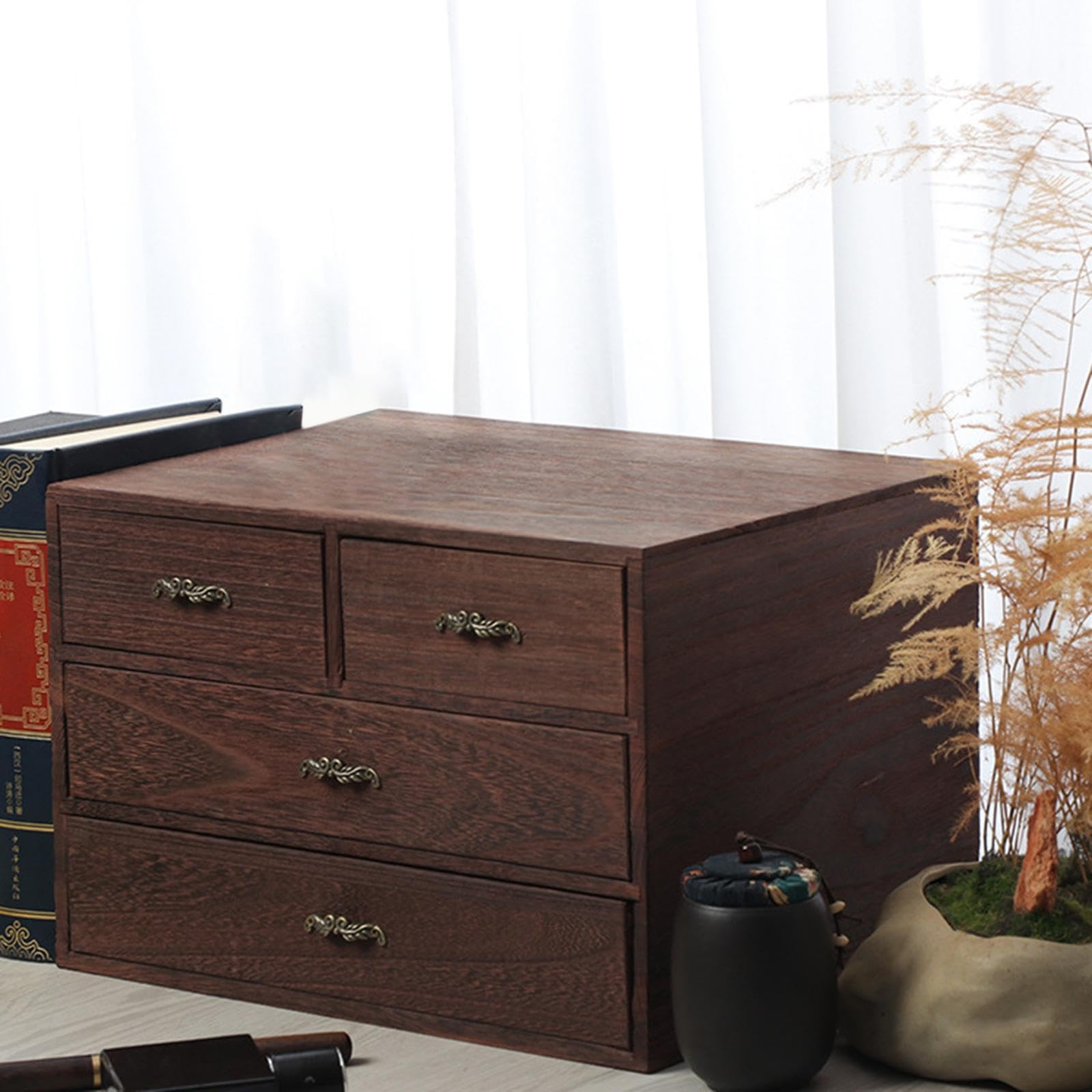 Elegante cassetto organizer in legno per scrivania da ufficio gioielli e piccoli oggetti – soluzione di archiviazione di alta qualità per gioielli e accessori.