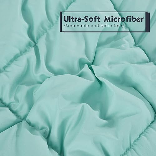 Miniatura 5 de HIG juego de edredón de 3 piezas de plumón alternativo  edredón reversible para todas las estaciones con dos fundas