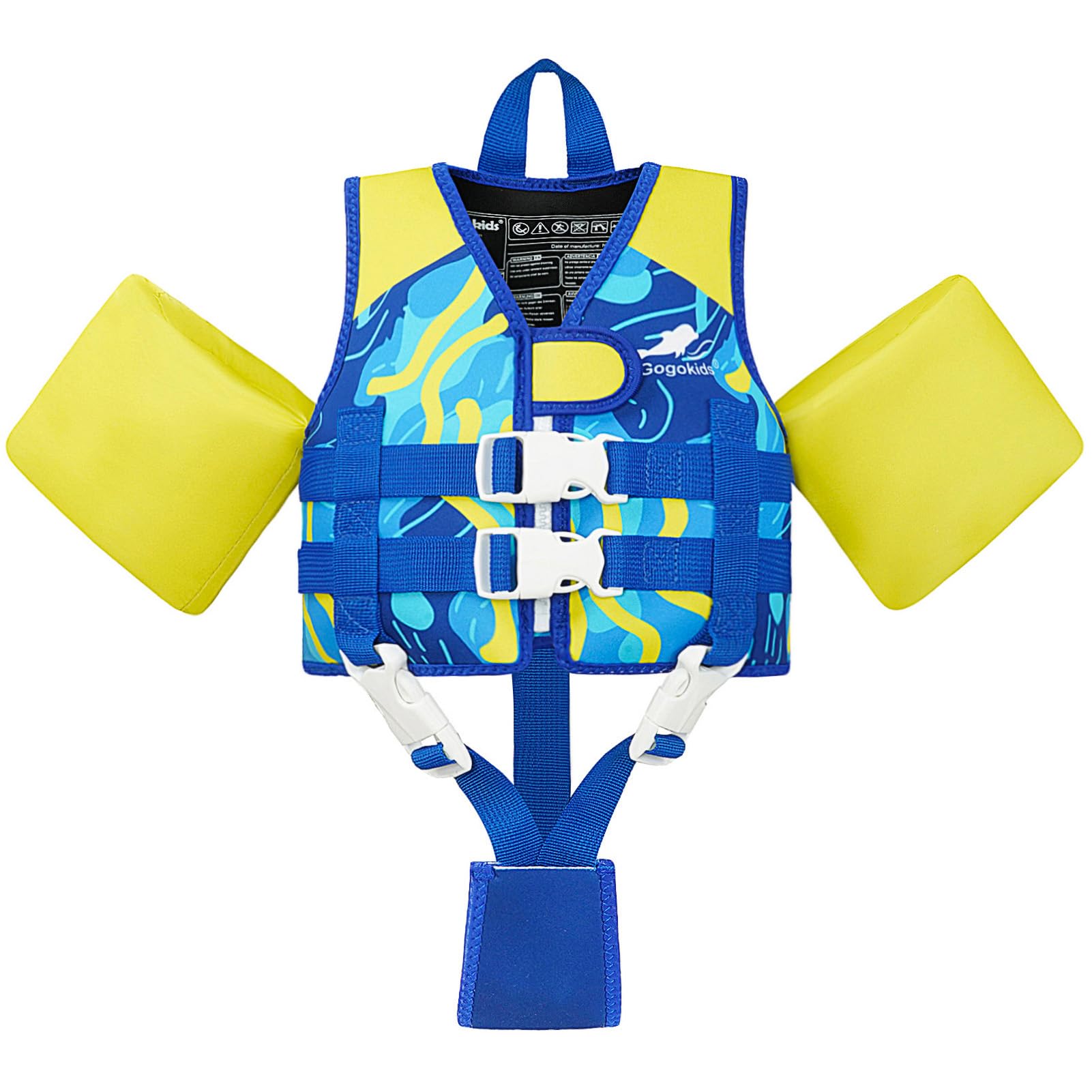 Gogokids Puddle Float Jumper 33-66 Pounds, Toddler Swim Vest Kids 2-6 Years