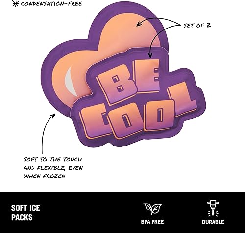 Miniatura 2 de BUILT Paquete de hielo suave, juego de 2, Purple Sunset