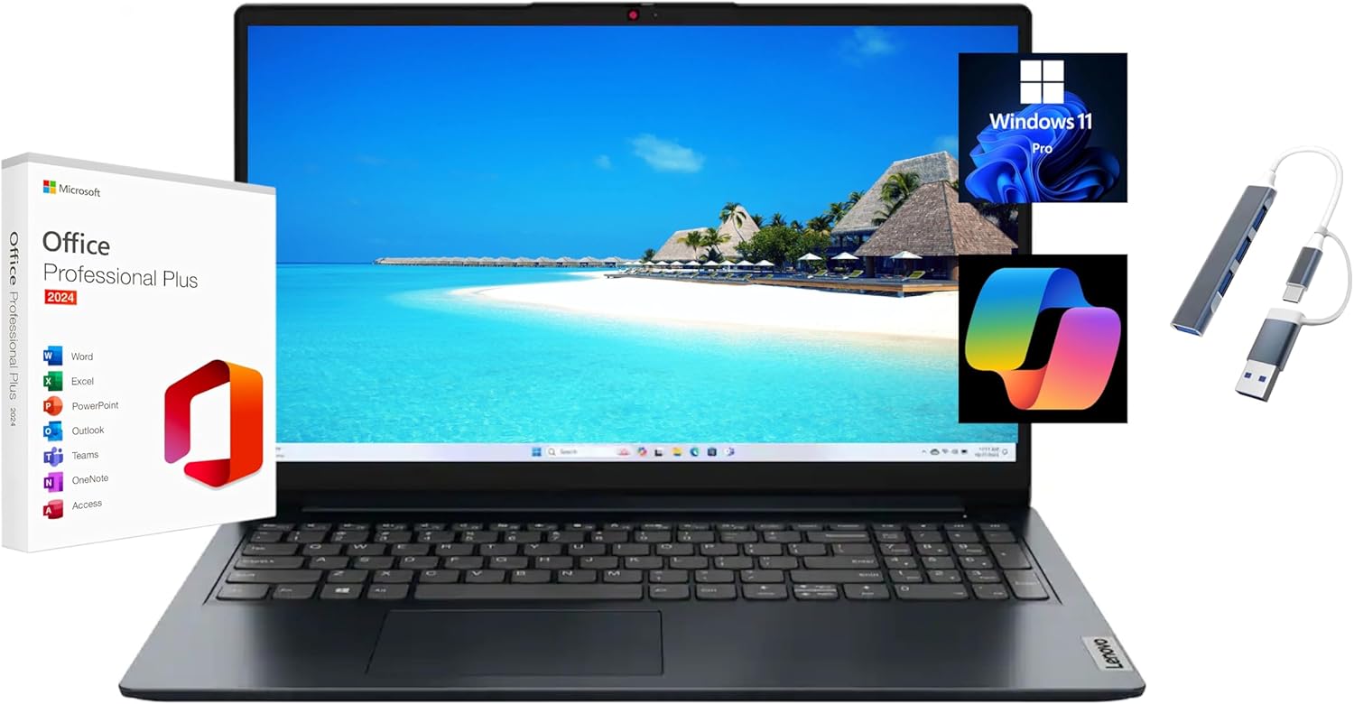 Lenovo IdeaPad 1i 14" Laptop. Intel Celeron N4500, 4GB, 128GB eMMC 82LV0075US (12-mo. Microsoft 365 Included)