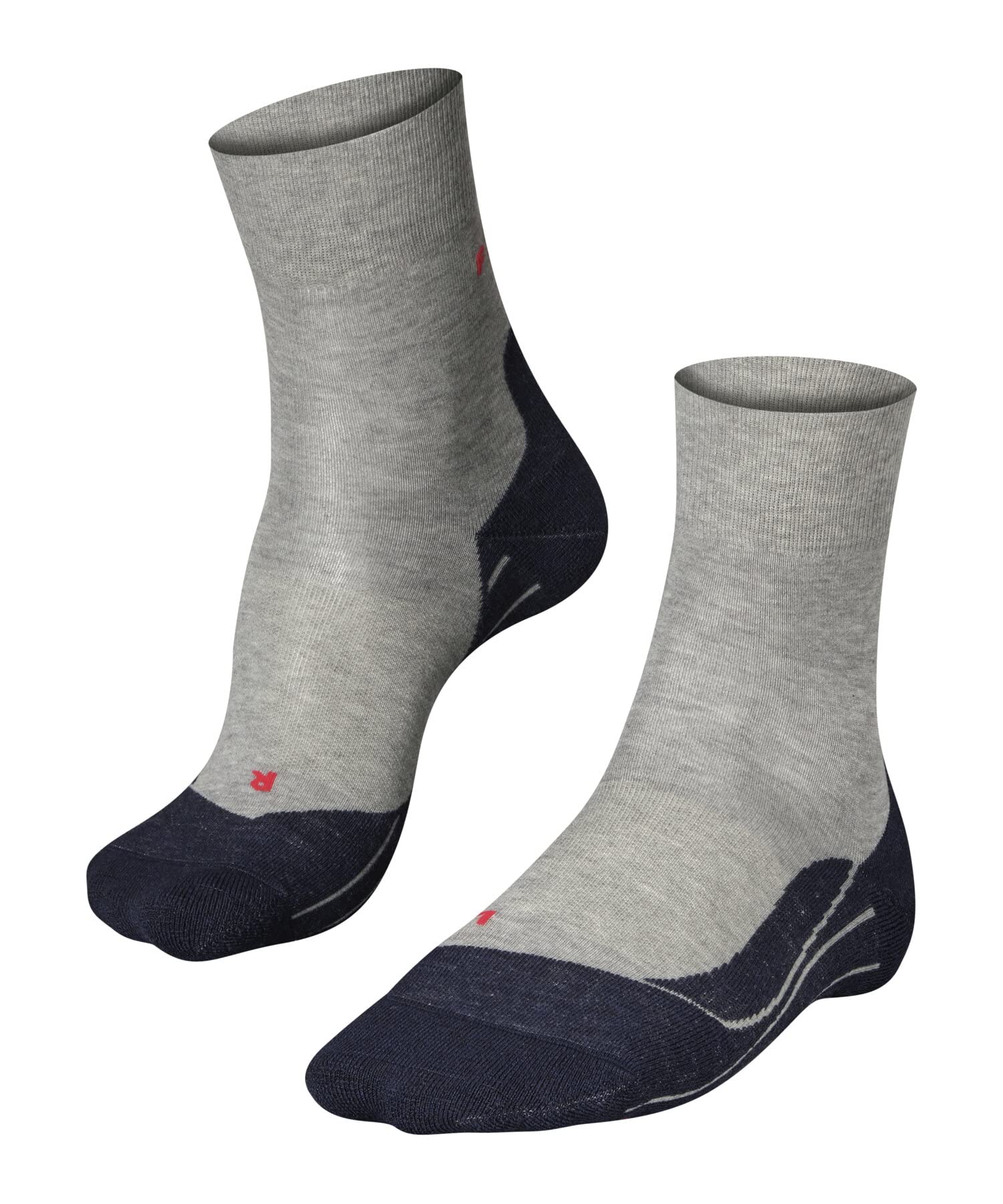 FALKE RU4 Endurance M So cotone filo funzionale antivesciche 1 paio, Calzini da corsa Uomo, Grigio Lightgrey 3406, 42-​43