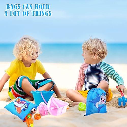 Miniatura 7 de Boao 12 bolsas de regalo de fiesta de tiburones para niños, bolsas de regalo, bolsas de regalo de tiburón, bolsas de regalo para fiestas de tiburón,