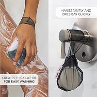 Vista 6 de Kitsch Bolsa de barra de jabón de belleza sin botella, Negro