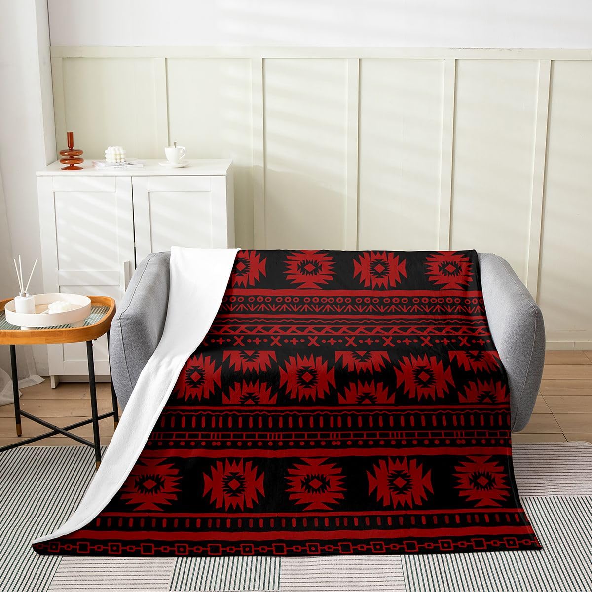 Loussiesd Southwest koc polarowy typu queen, 228 x 228 cm