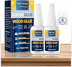 Extra Strong Wood Glue, 100g Fast Drying Clear Wood Adhesive for DIY Crafts, Heavy Duty Furniture Repair & Garden Projects