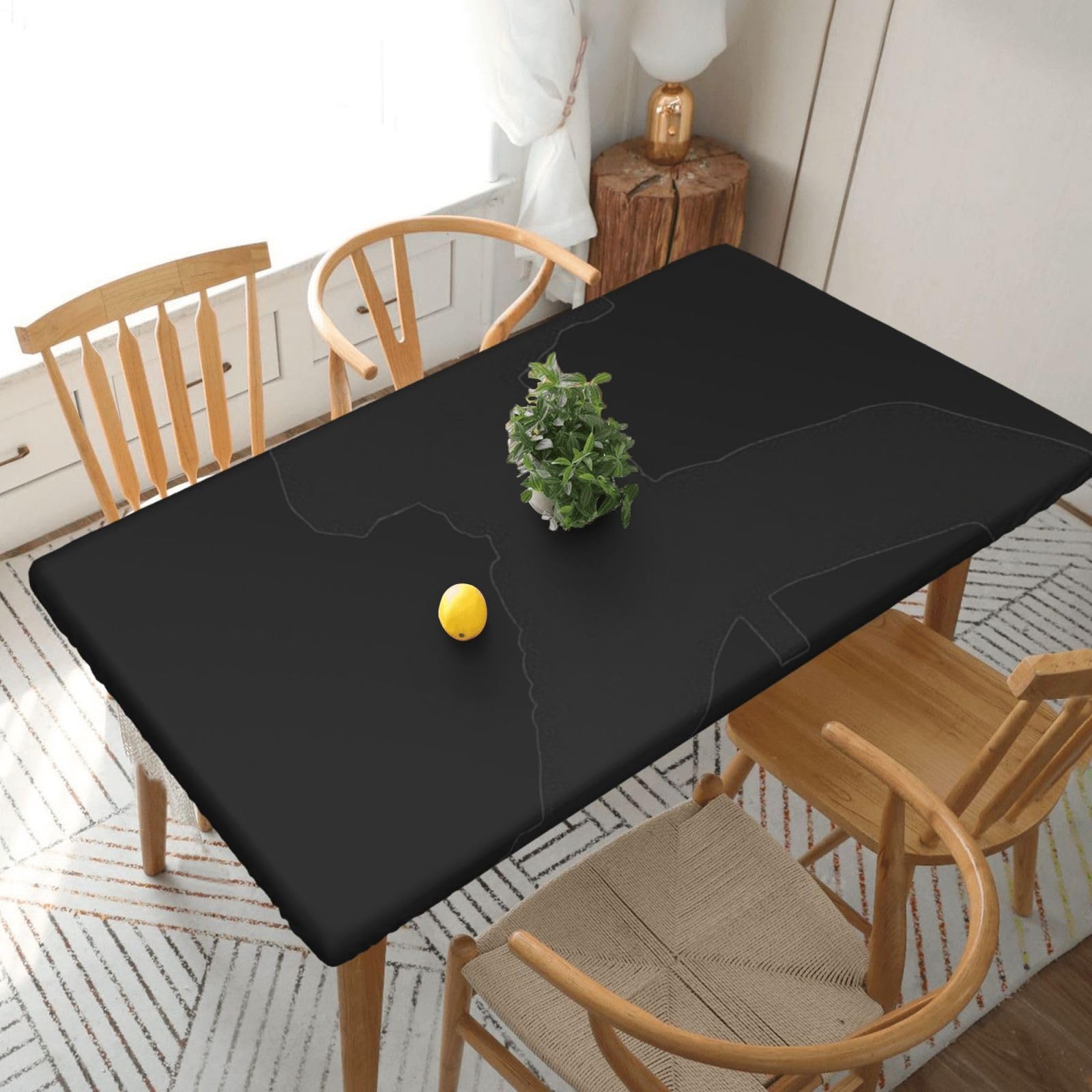 BNVSADC karates Printed 5FT Tablecloth Polyester Kitchen Water Resistant Table Cloth Dining Table Decoration Table Covers, 152x76 CM