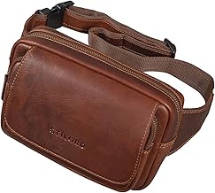 STILORD 'Boston' Marsupio Grande in Pelle Vera da Uomo Donna Borsello a Tracolla Monospalla Vintage Elegante in Cuoio