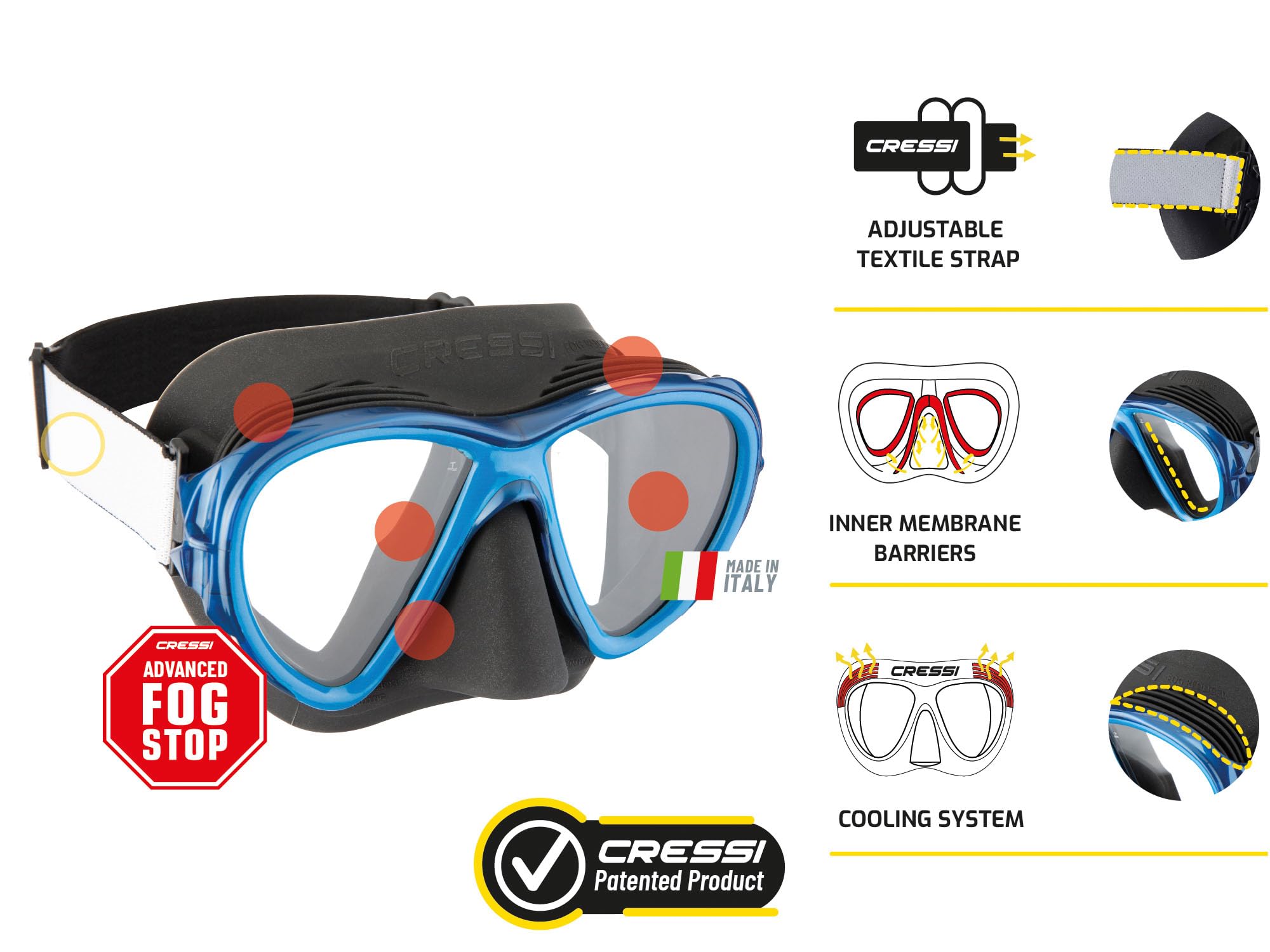 Cressi Combo Ocean + Gamma - Maschere E Kit Subacquea | Nencini Sport
