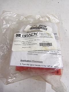 Brady BS07A-RD, 45341 4.07 .05 .31 Red Polypropylene 4-Legged Ball Valve Lockout, Pack of 8 pcs