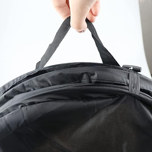 Miniatura 4 de Bote de basura plegable de 36 litros, 10 galones, pequeño bote de basura para acampar al aire libre, impermeable, flexible, para el hogar, jardín,