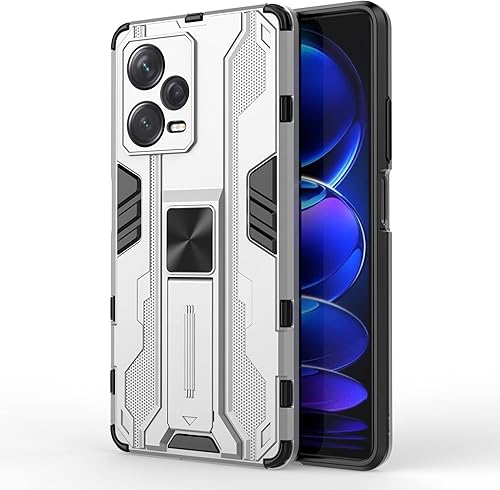 Miniatura 10 de Pzwoxukhov Funda para Xiaomi Redmi Note 12 Pro+ 5GNote 12 Pro Plus, funda protectora para teléfono con función de atracción magnética, color negro